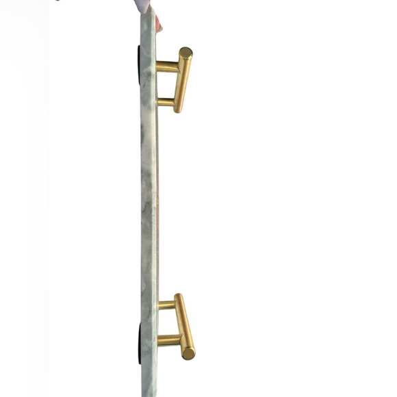 Elegant Faux Marble Bath Tray with Gold Handles NWOT - Picture 3 of 5